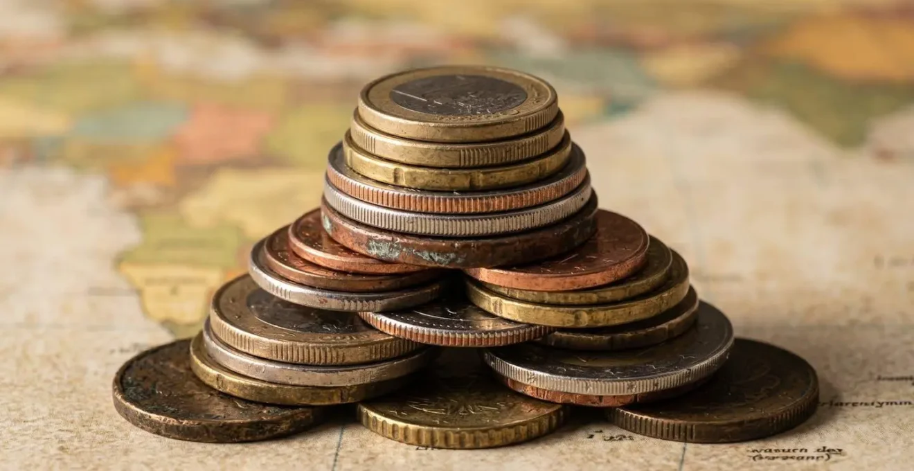 Pyramide visuelle des stratégies d'économies bancaires pour voyageur avec trois niveaux